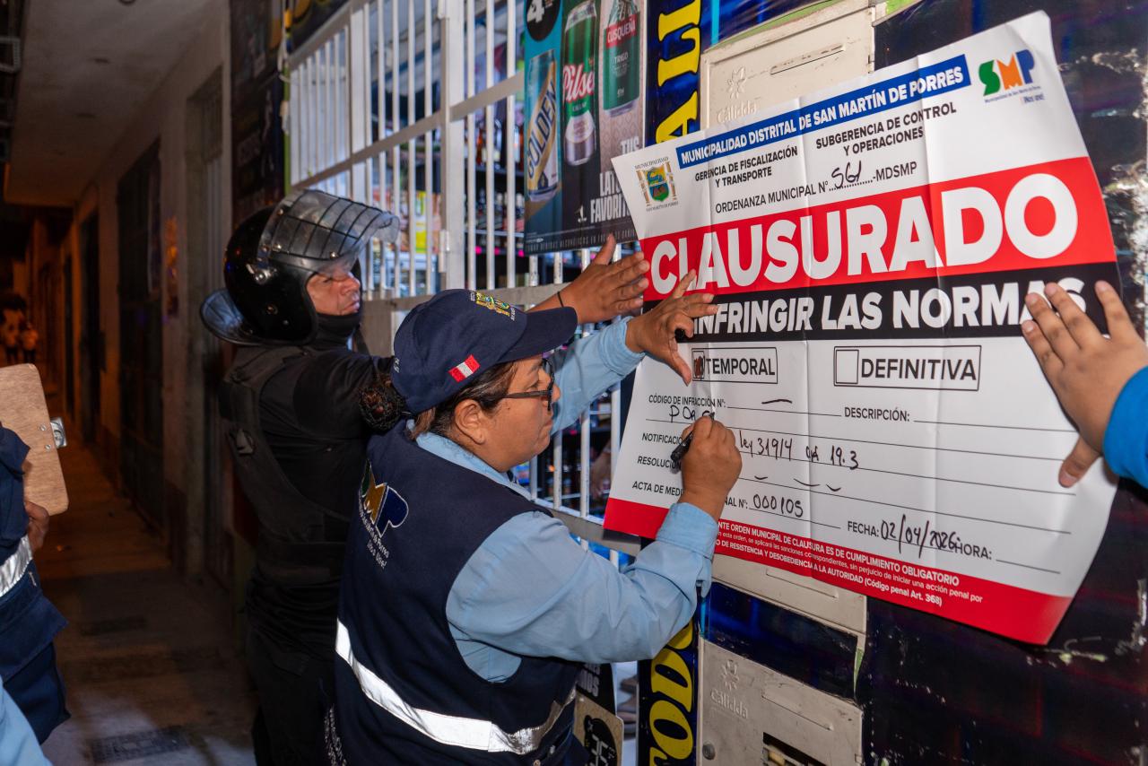 Semana Santa Cero Alcohol en SMP: locales de venta de licor fueron clausurados