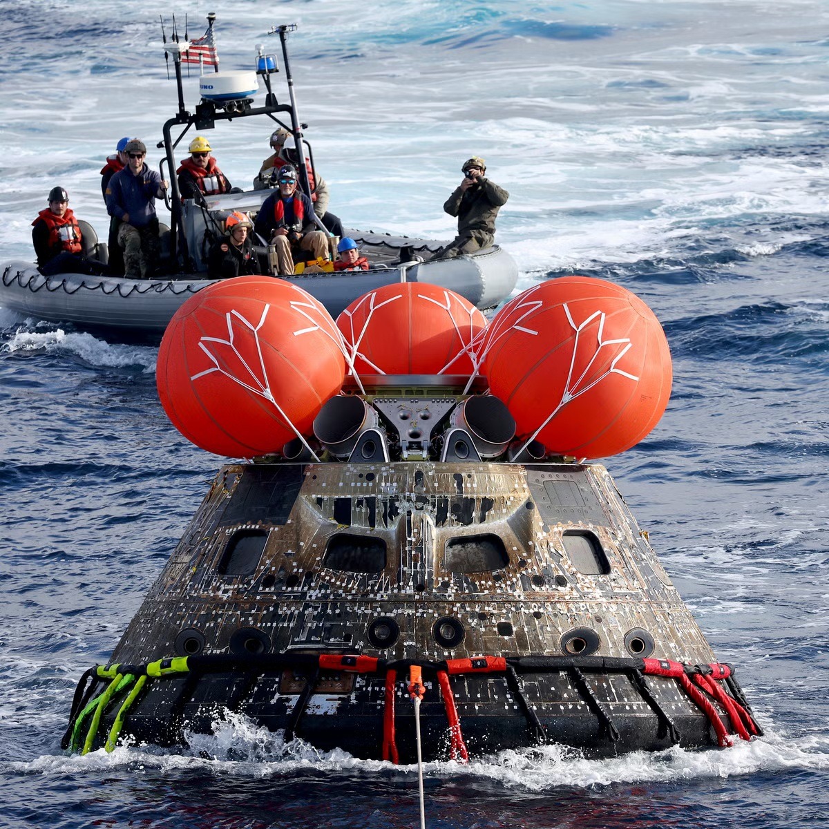 Misión Artemis II: la cápsula  Orión regresó con éxito a Tierra