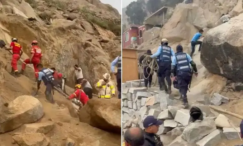 Padre de familia muere  sepultado por piedras