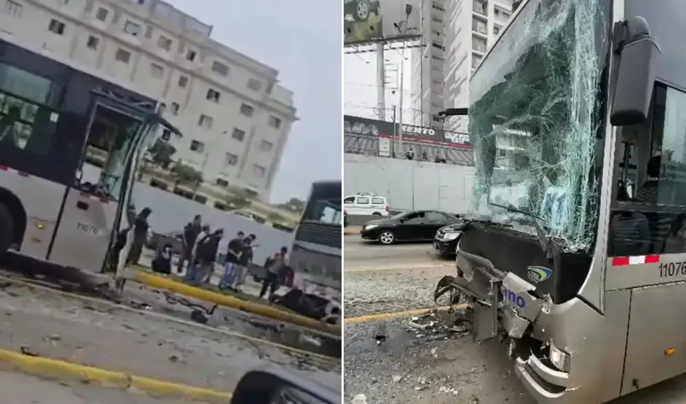 Miraflores: Choque de tres buses del Metropolitano deja más de 40 heridos