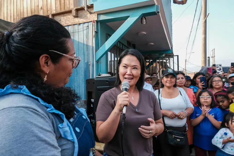 Keiko reta a debate a Sánchez  y le aclara: si quiere puede  ser donde vive, en San Borja