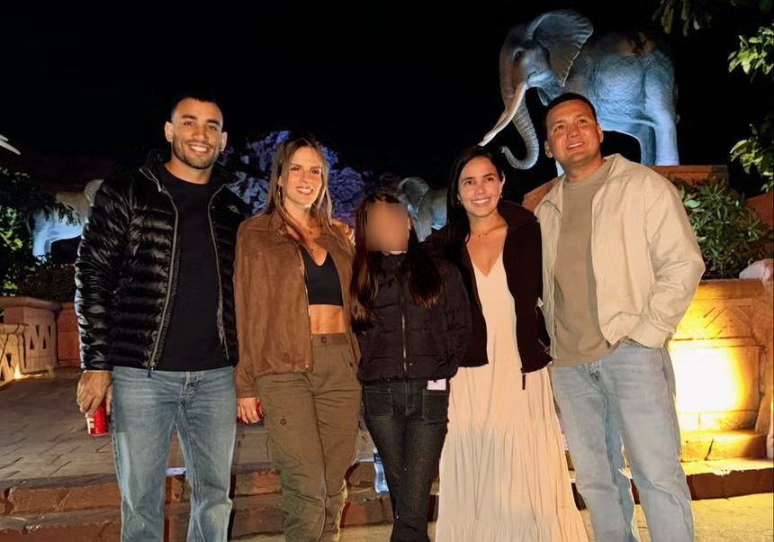 Said Palao y Alejandra Baigorria reaparecen juntos en Sudáfrica luego del escándalo en Argentina