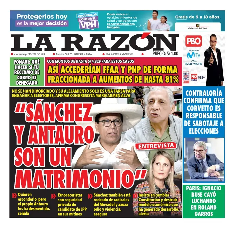 Ediciones Impresas 26/05/26