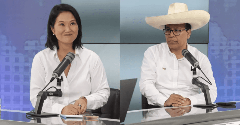 debate entre keiko fujimori y Sanchez