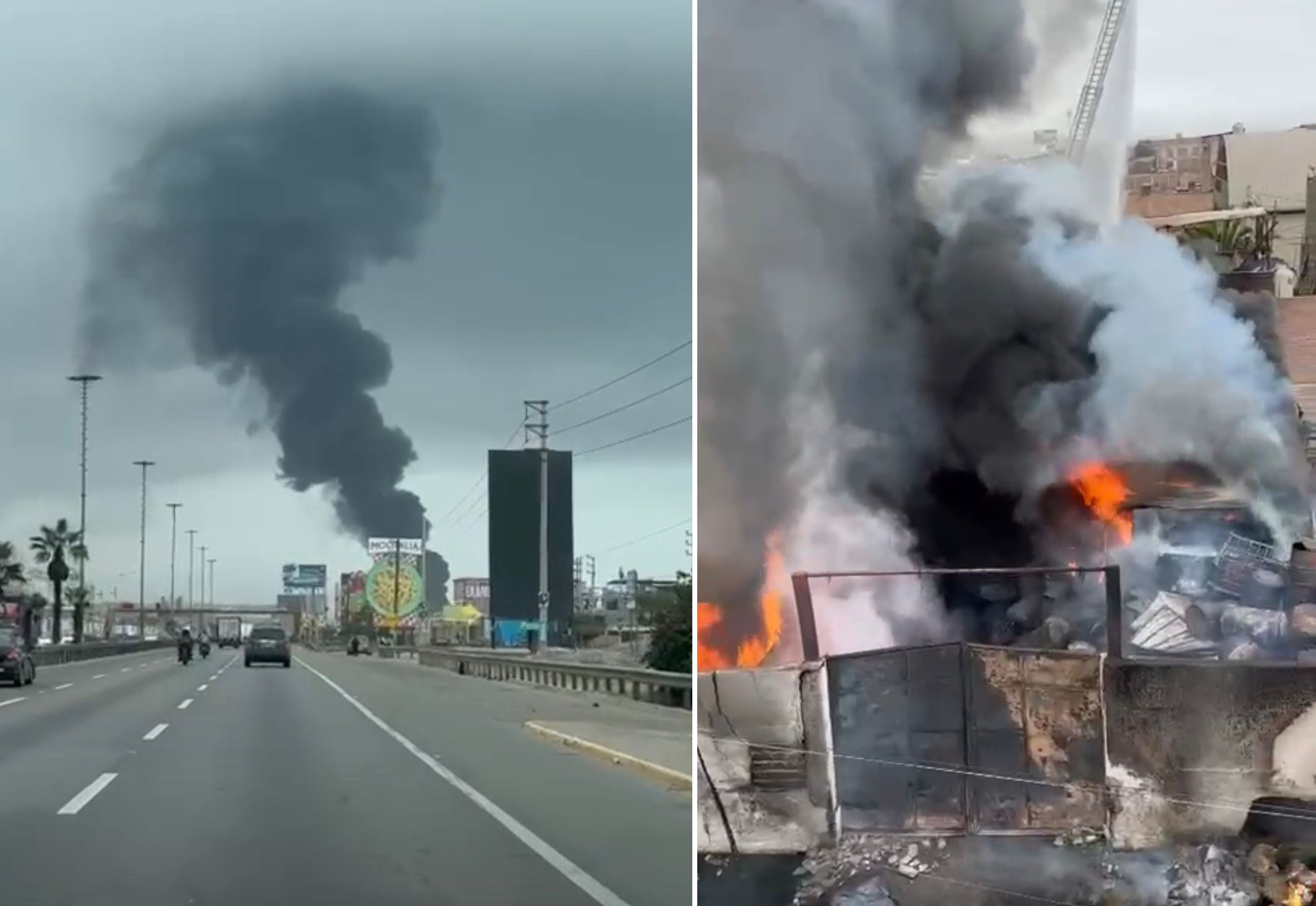 Incendio de gran magnitud consume almacén en Villa El Salvador