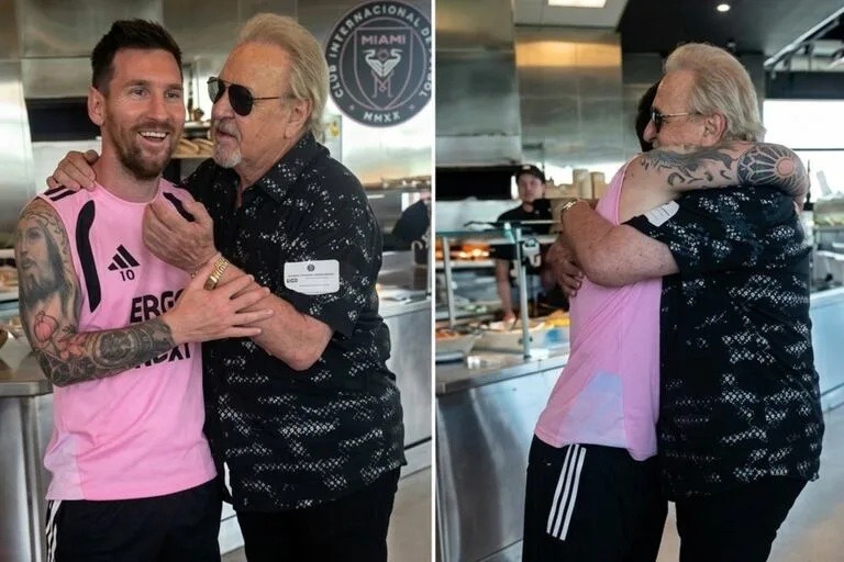 Carlos Villagrán y Lionel Messi protagonizan emotivo encuentro que se volvió viral