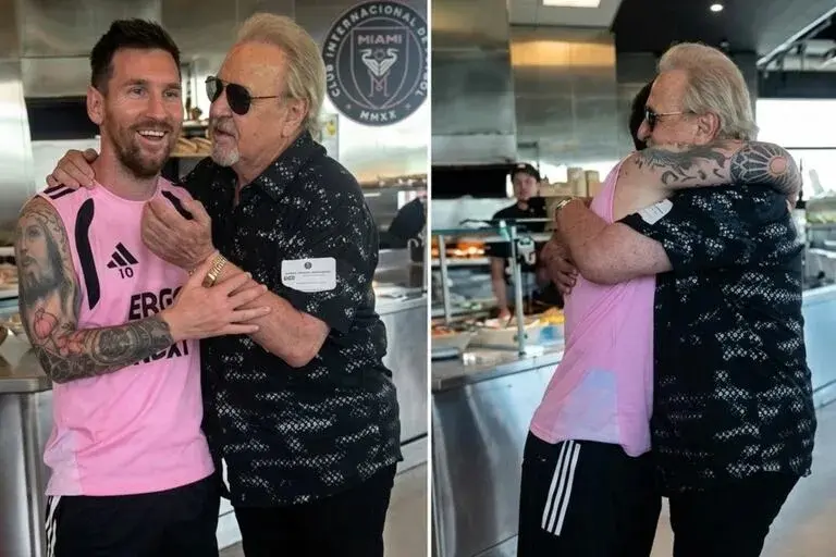 Carlos Villagrán y Lionel Messi protagonizan emotivo encuentro que se volvió viral
