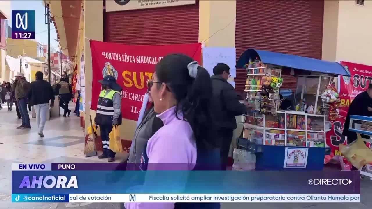 Profesores del SUTE acatan segundo día de paro en Puno