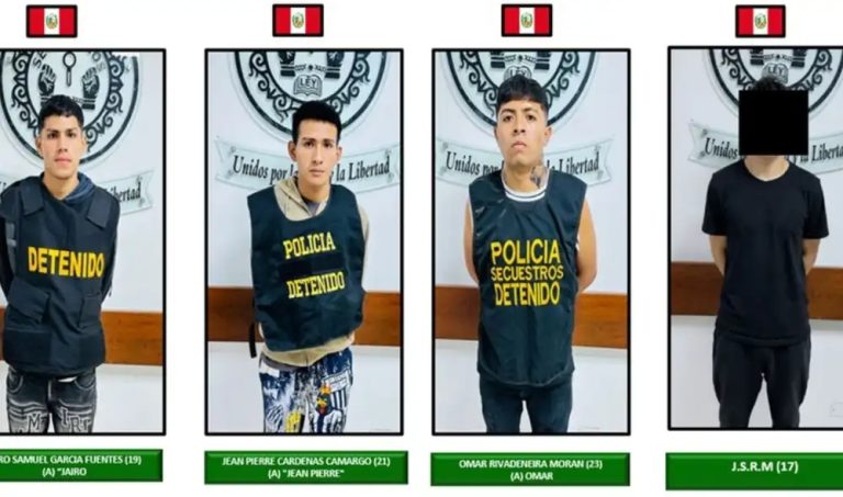 Capturan a tres presuntos miembros de ‘Los Michis del Cono Norte’