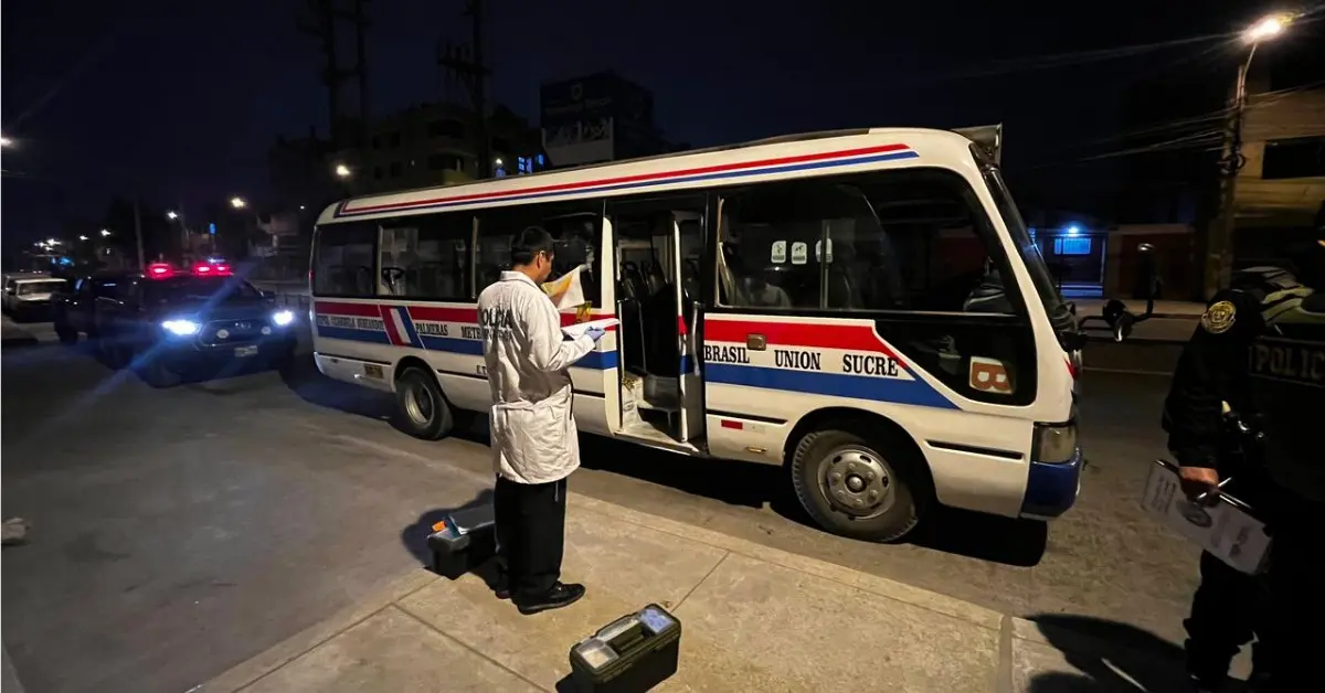 Falso pasajero balea a conductor de ‘Nor Lima’