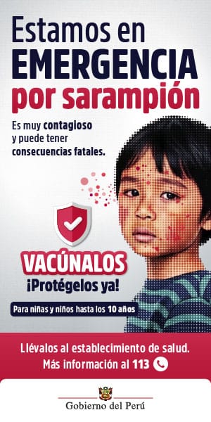 Estamos en emergencia por sarampión