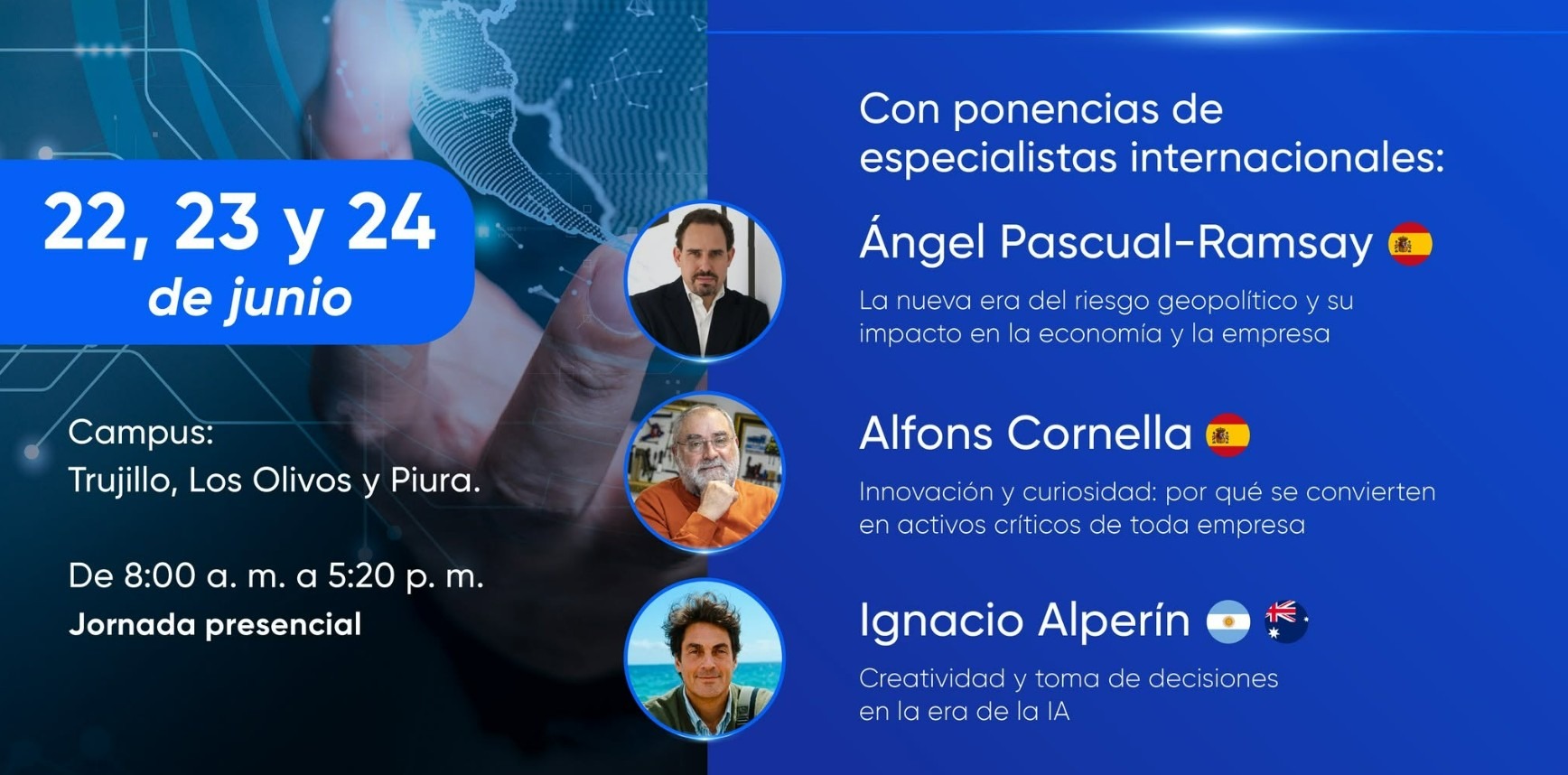 Expertos globales llegan al Perú para analizar la nueva era empresarial transformada por la geopolítica y la IA