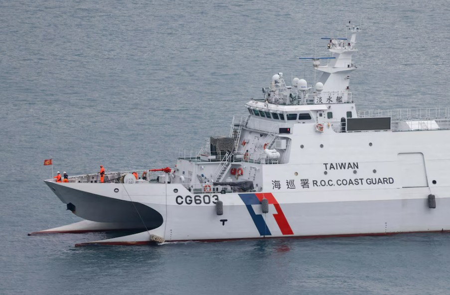 Taiwán desplegó varios buques en respuesta al control del tráfico marítimo de China cerca de la isla