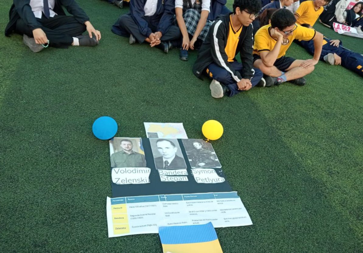 Embajada de Ucrania lleva actividad cultural y educativa a colegio de San Borja