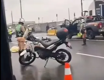 Fatal accidente en la Vía de Evitamiento genera fuerte congestión a la altura de Acho
