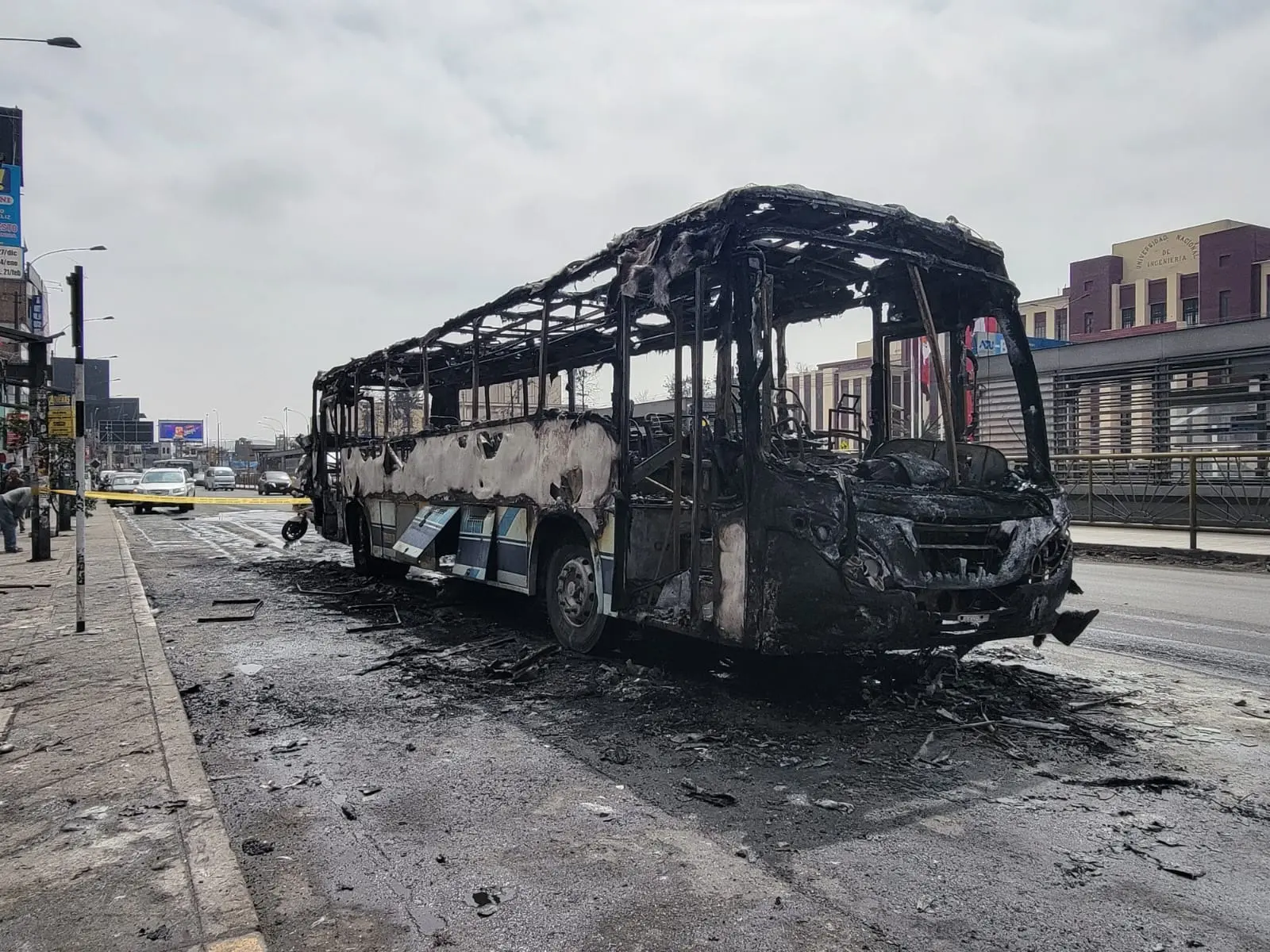 SMP: bus se incendió en avenida Caquetá
