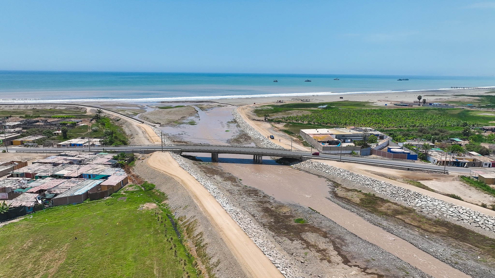 ANIN culmina obra de protección ribereña que beneficiará a cerca de 40 mil habitantes de Chincha