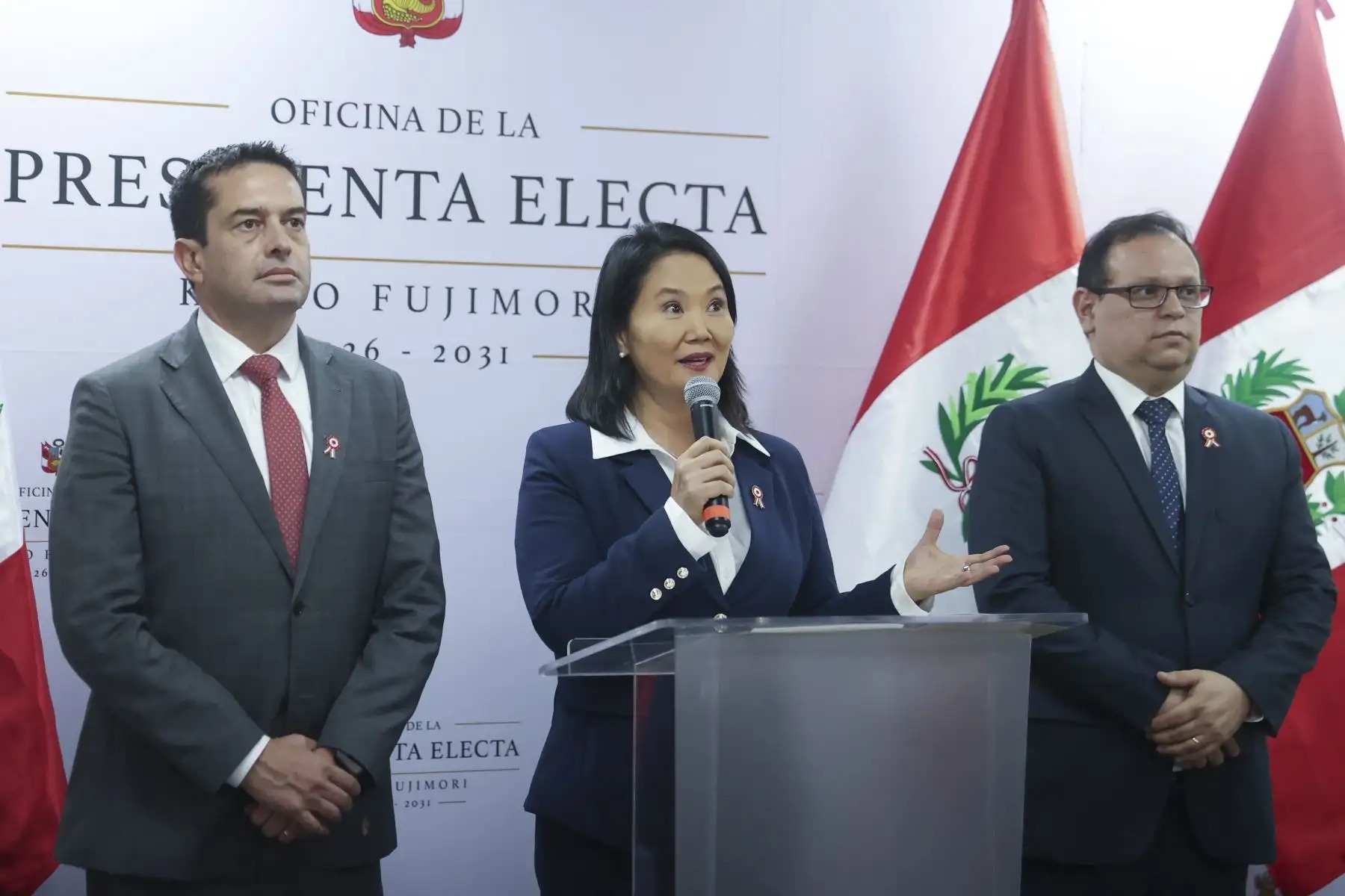 Keiko Fujimori: “Hoy comienza una  nueva etapa para Perú”