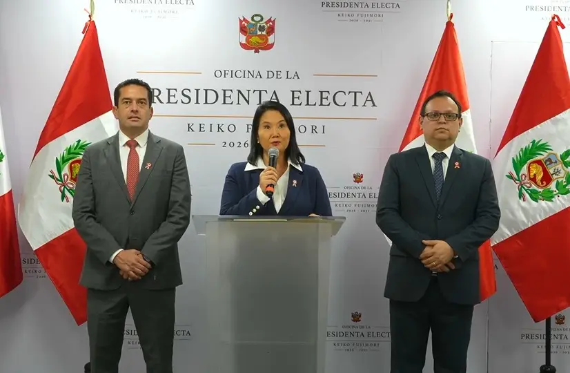 Keiko Fujimori instala oficina de presidenta electa para liderar transición de mando