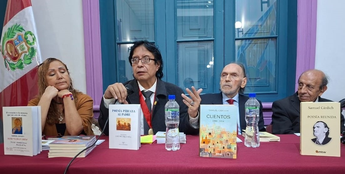 Premian a poeta Samuel Cárdich con la Medalla “Palabra en Libertad”