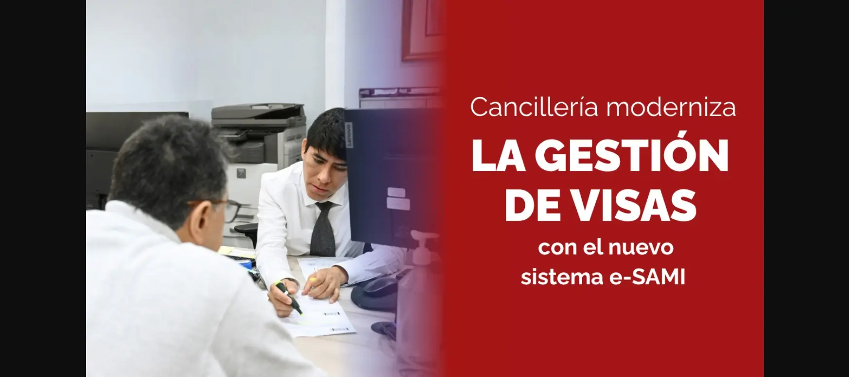 Cancillería moderniza gestión de visas con nuevo Sistema de Administración Migratoria Integral (e-SAMI)