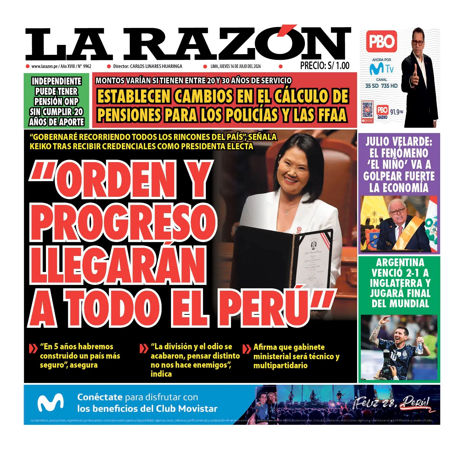 Ediciones Impresas 16/07/26