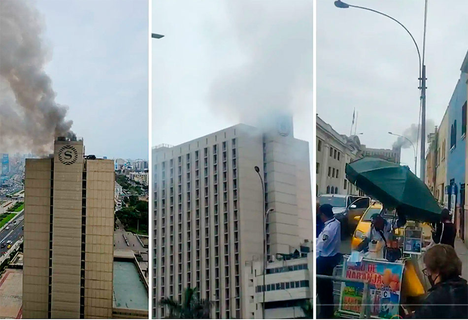 Amago de incendio en el último piso del Hotel Sheraton obligó a evacuar a huéspedes