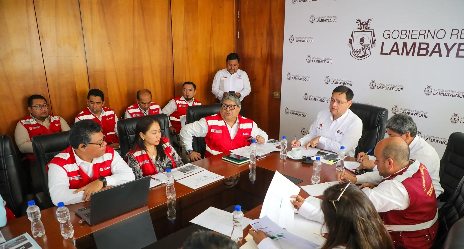 ANIN y gobierno regional Lambayeque acuerdan acciones para impulsar proyectos y fortalecer prevención ante el FEN