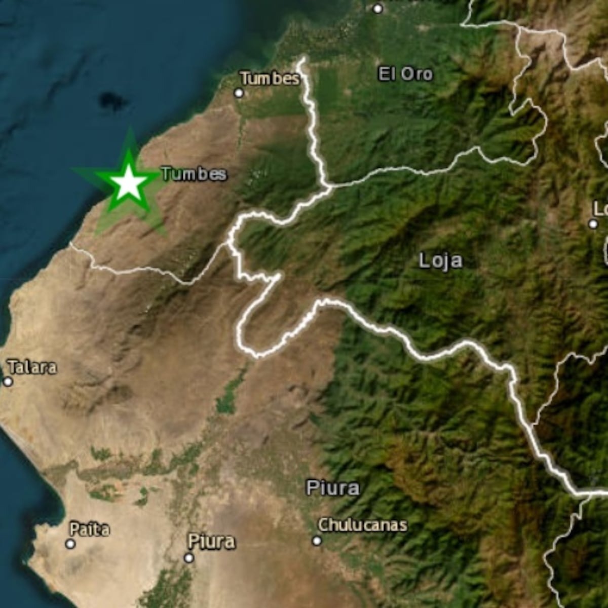 Dos sismos remecieron Tumbes esta tarde