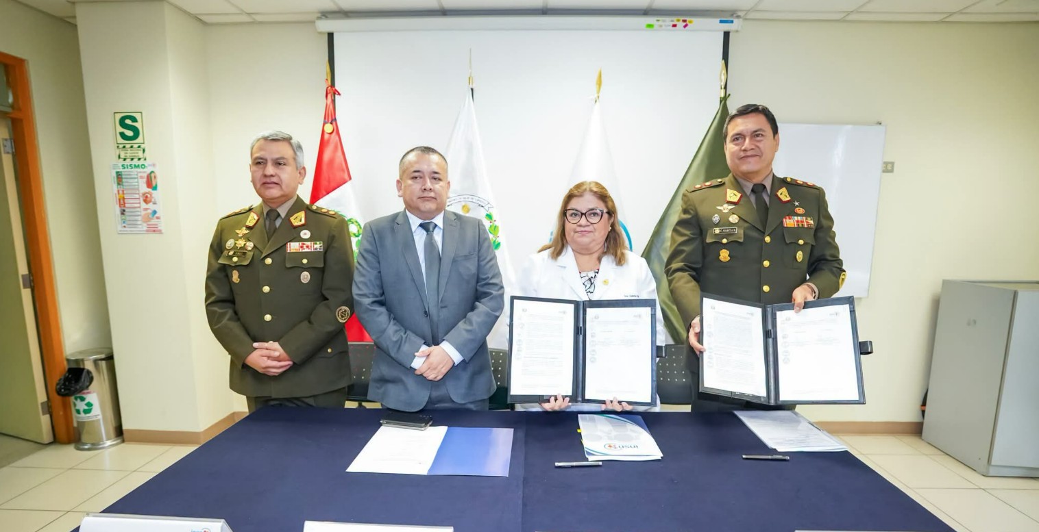 INSN San Borja y Ejército del Perú suscriben convenio para fortalecer atención especializada de niñas, niños y adolescentes