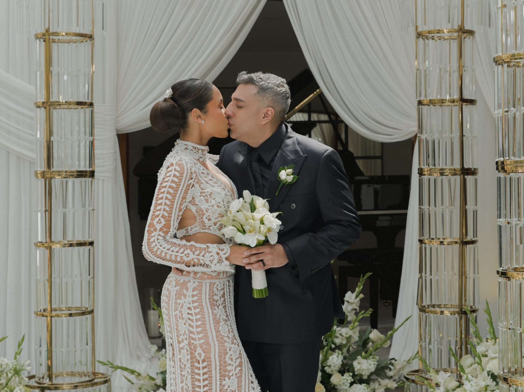 Katya Mosquera y Ricardo Mendoza contrajeron matrimonio civil