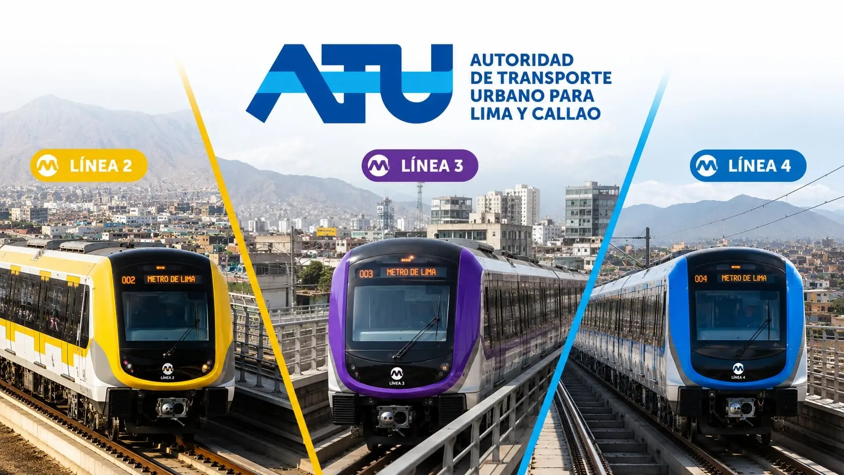 Metro de Lima: así serán las líneas 3, 4, 5 y 6 que proyecta la ATU