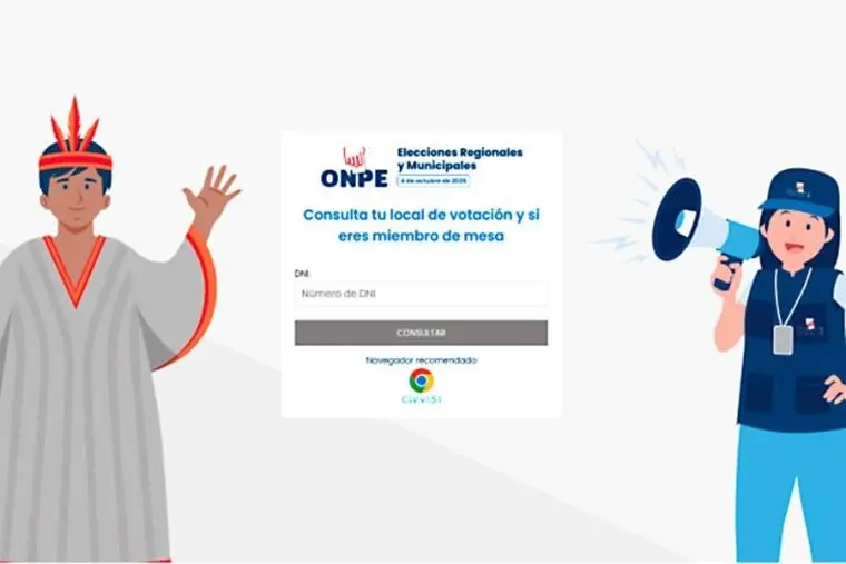ONPE: consulta tu local de votación con tu DNI para este 4 de octubre