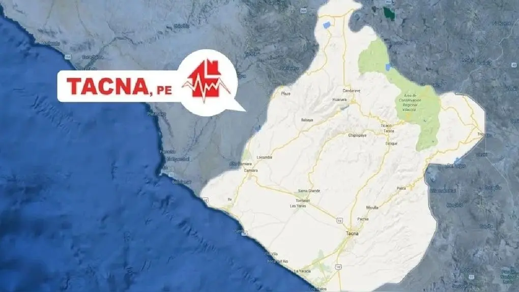 Sismo de magnitud 5.2 remeció Tacna esta madrugada