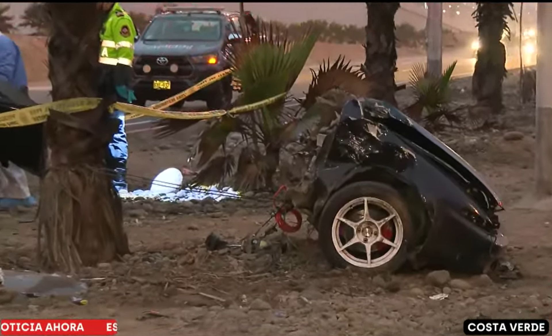 Tragedia en la Costa Verde: mujer muere tras violento choque que partió un auto en San Miguel