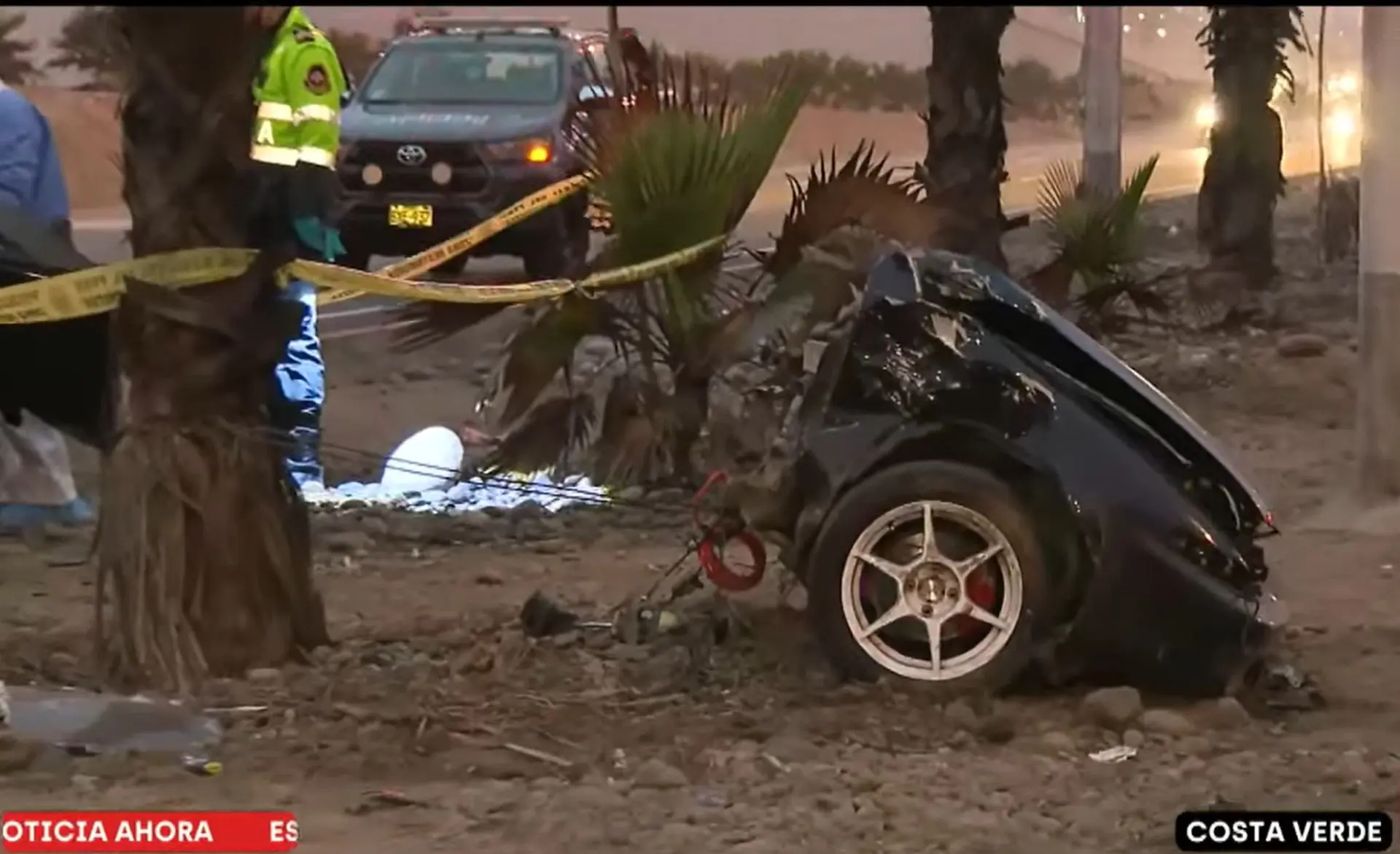 Tragedia en la Costa Verde: mujer muere tras violento choque que partió un auto en San Miguel