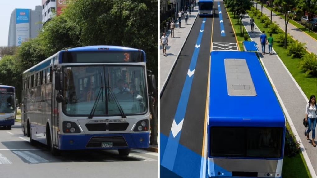 Tensión en la avenida Arequipa: intervención policial tras disputa por nuevo carril del Corredor Azul