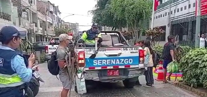 Serenos de SMP detienen a 4 sujetos por destruir Patrimonio Cultural