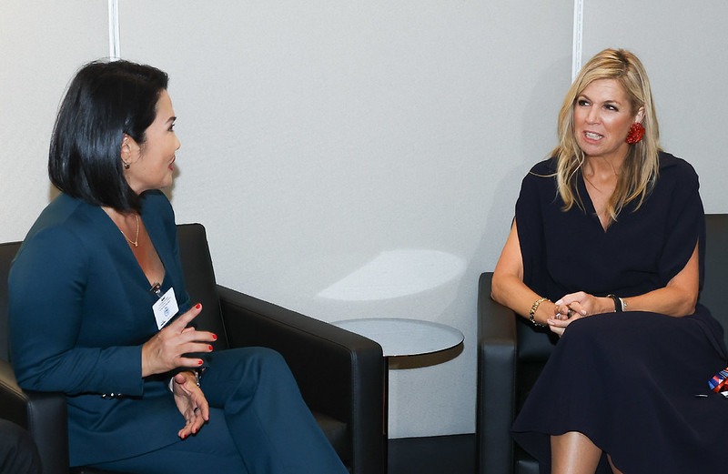Keiko Fujimori aborda inclusión financiera con la reina Máxima en Nueva York
