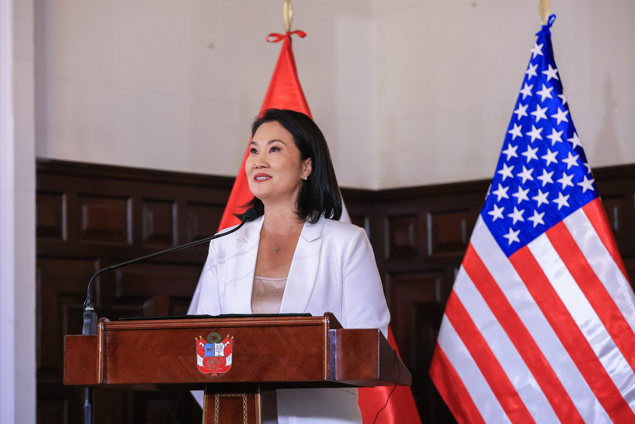 Keiko Fujimori destaca la incorporación del Perú al Escudo de las Américas