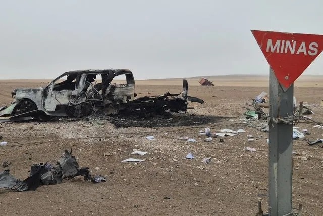 Vehículo explota tras ingresar a campo minado en frontera Chile-Perú