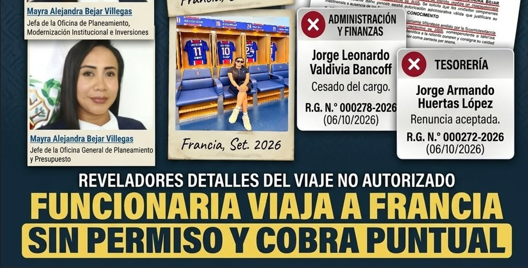 Chorrillos bajo la lupa: funcionaria firmó documentos presupuestales desde Francia y gerente municipal es cuestionado