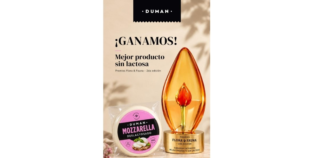 Marca de lácteos Duman ganó premio como ‘Mejor producto sin lactosa’