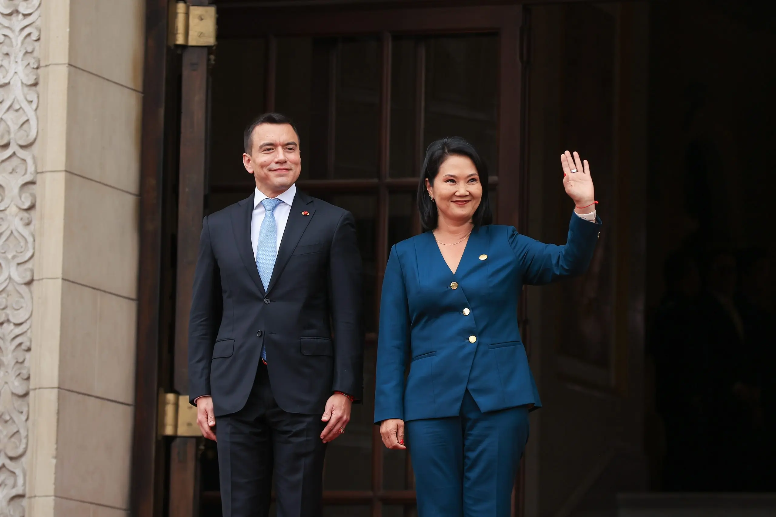 Fujimori se reunió con Daniel Noboa en gabinete binacional