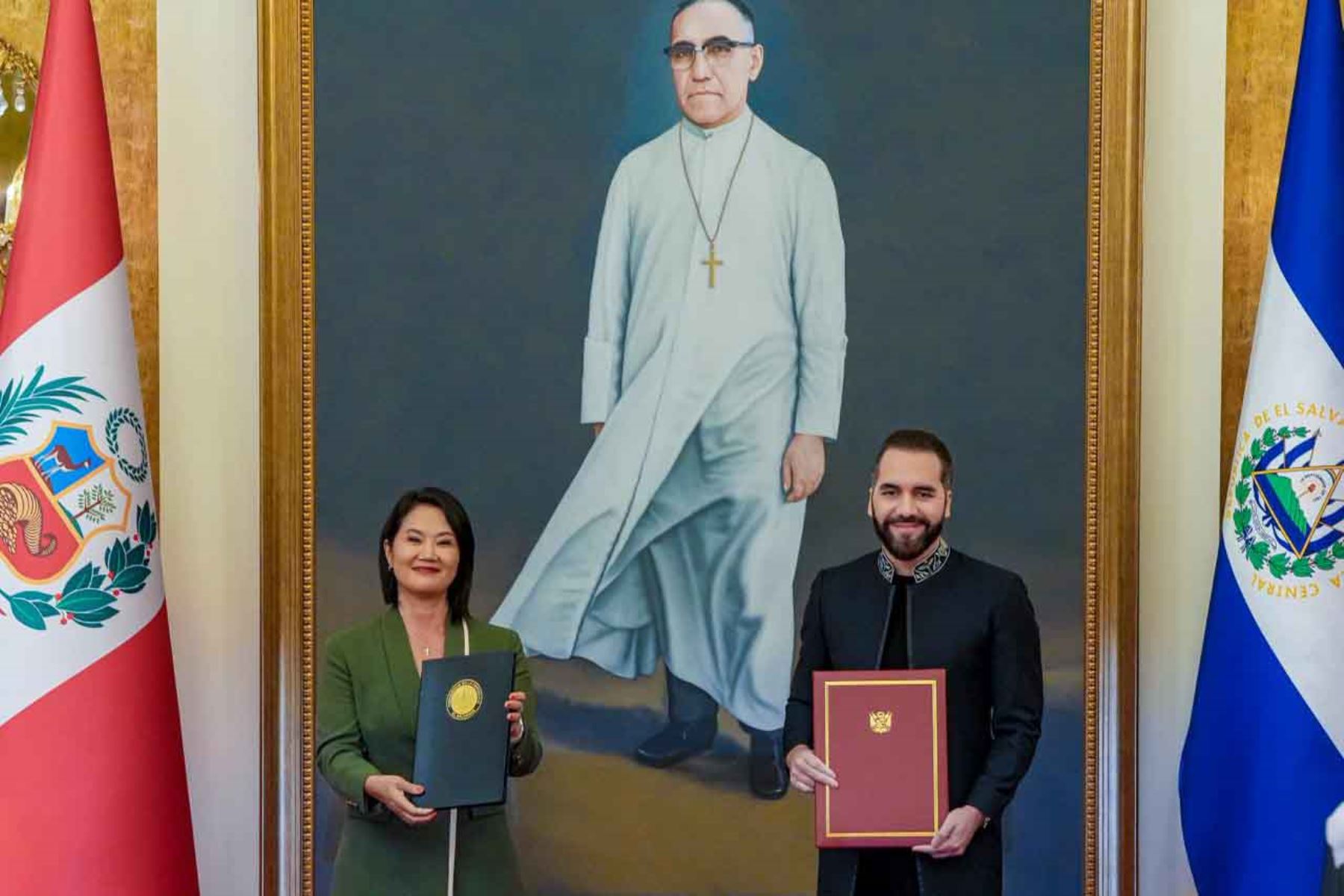 Keiko y Bukele firman acuerdos en seguridad y gestión penitenciaria