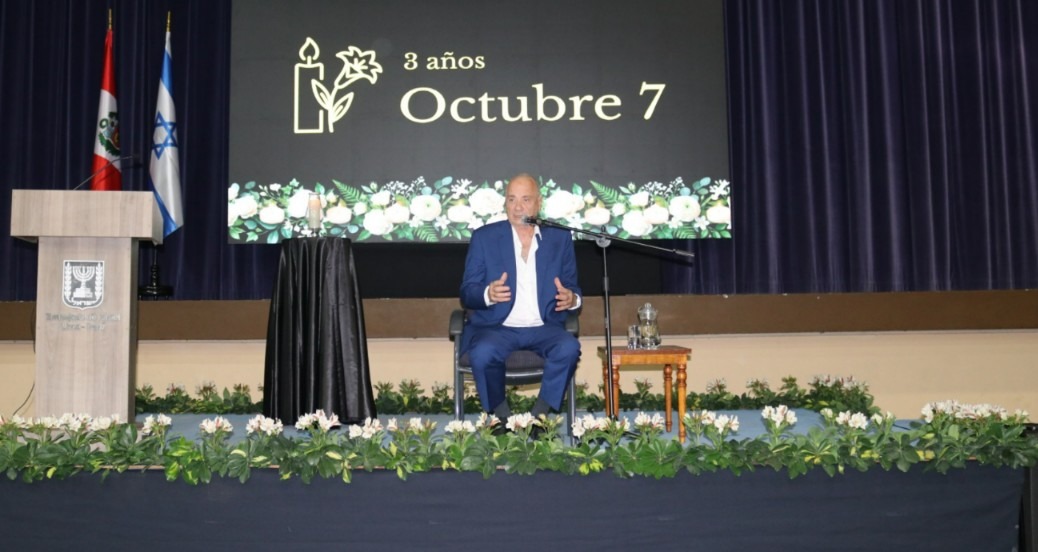 Embajada de Israel y la Comunidad Judía en el Perú conmemoran tercer aniversario de masacre del 7 de octubre