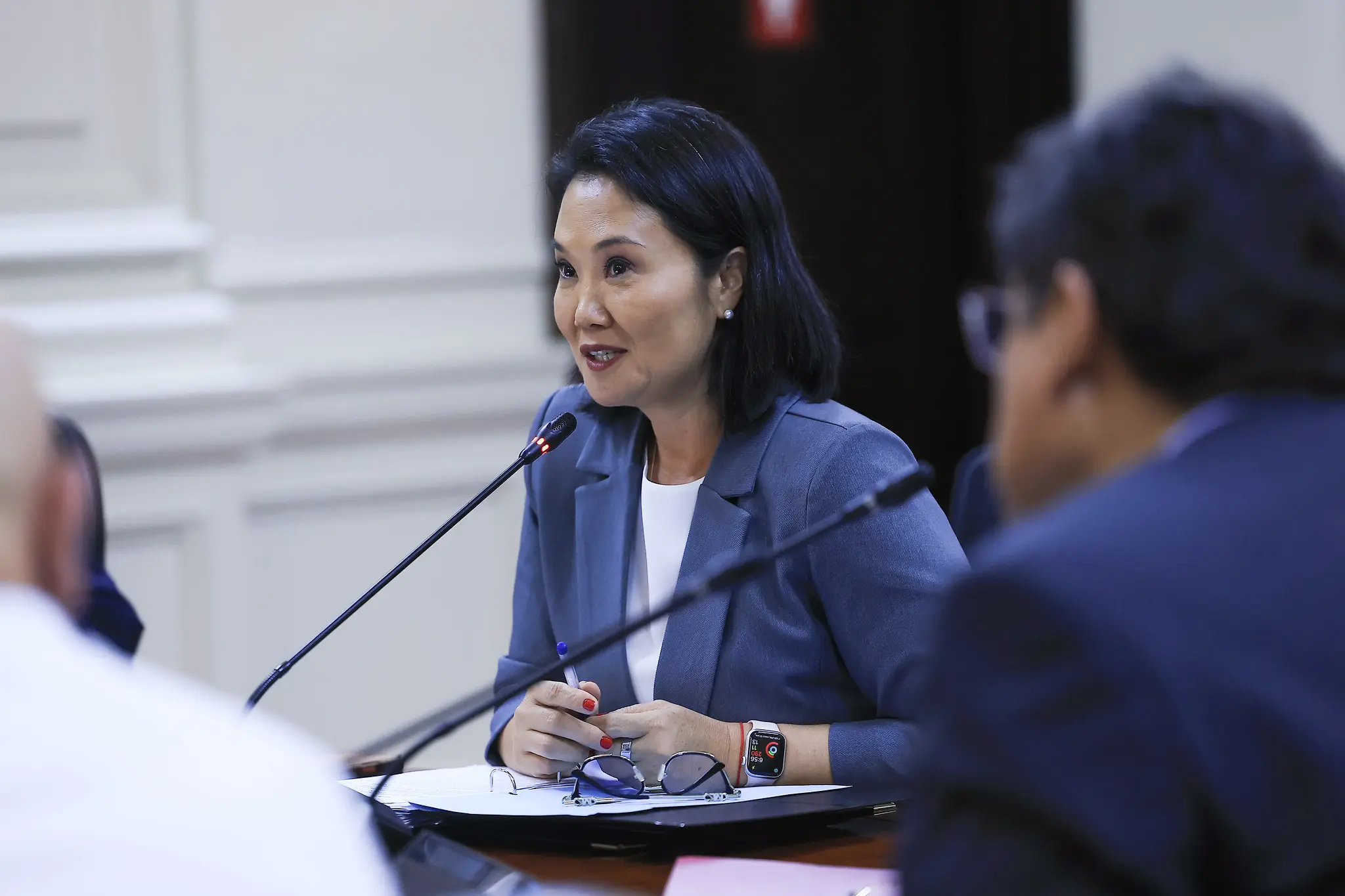 Keiko Fujimori respalda a César Astudillo tras altercado con Iber Maraví