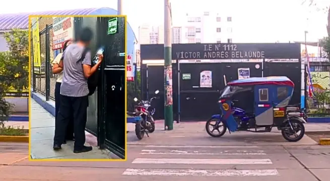 Siete escolares amenazaron de muerte al director de un colegio en La Victoria