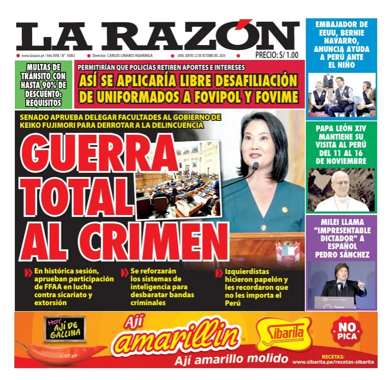 Ediciones Impresas 22/10/2026